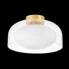 Giovanna Flush Mount, Aged Brass
