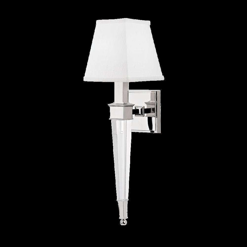 Ruskin Wall Sconce, Polished Nickel