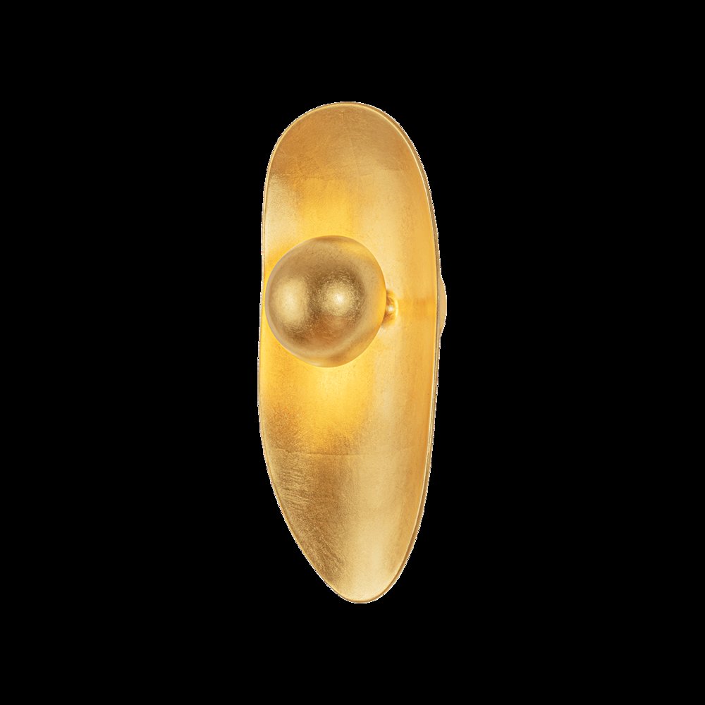 Meena Wall Sconce, Vintage Gold Leaf