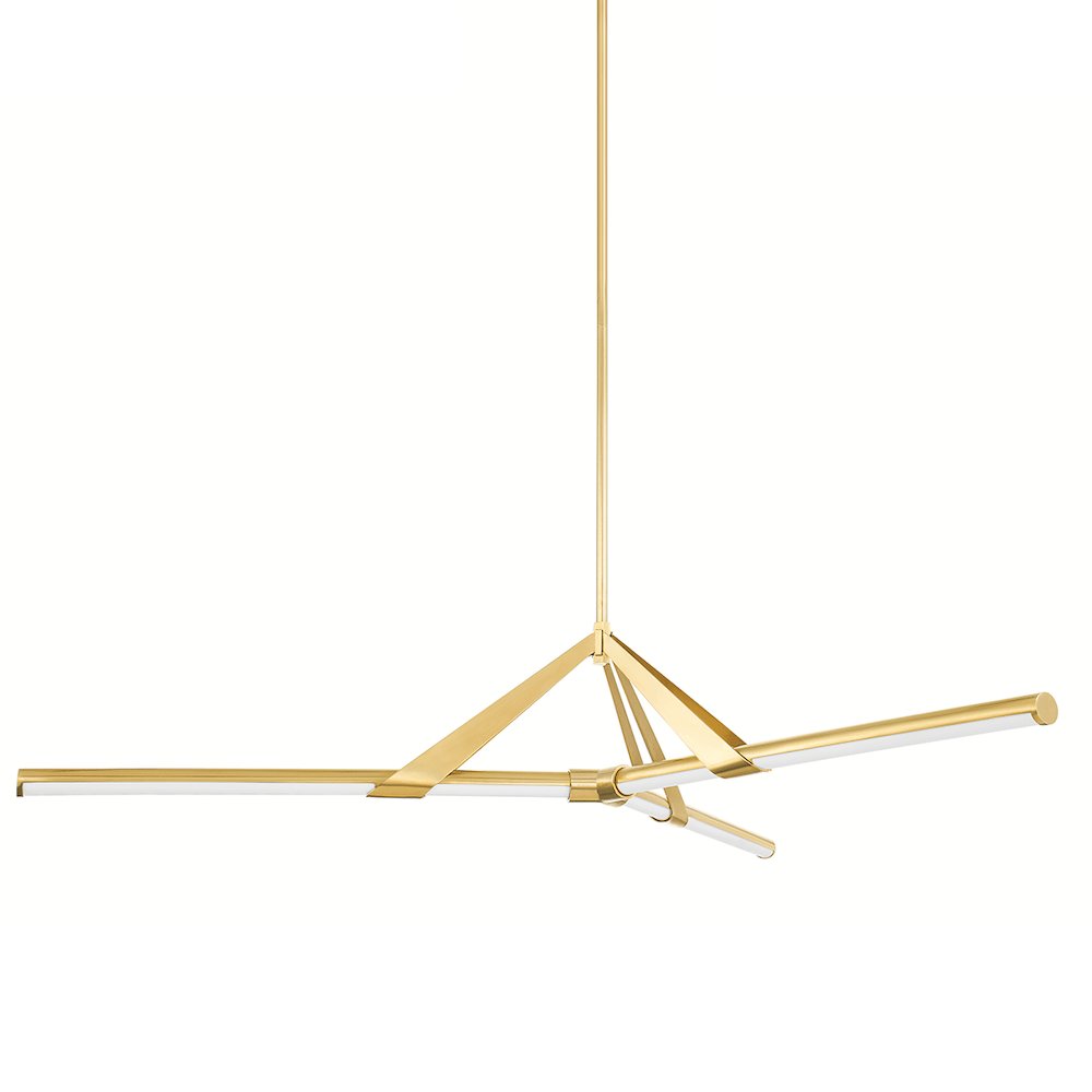 Jonas Chandelier, Aged Brass