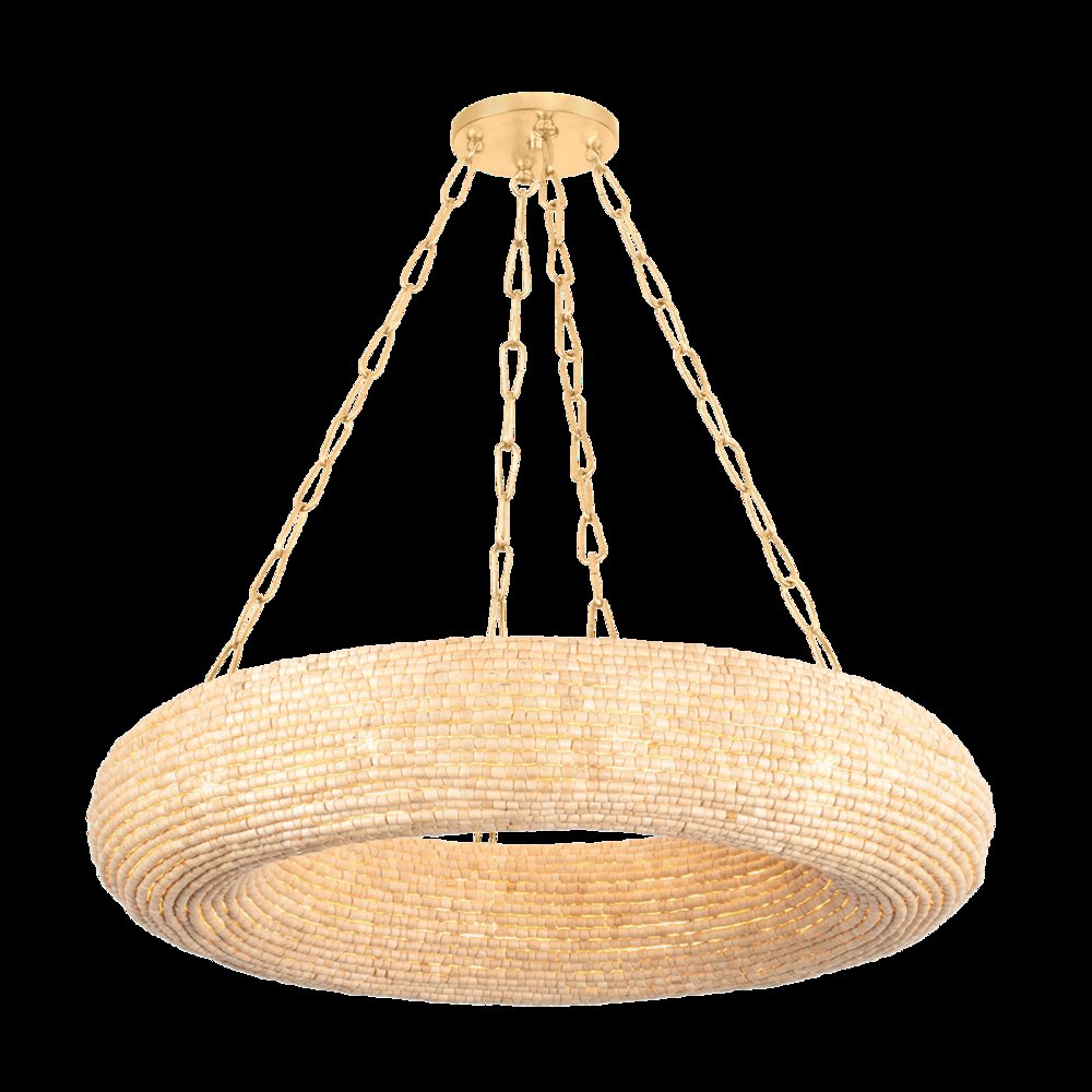 Lure Chandelier, Vintage Gold Leaf