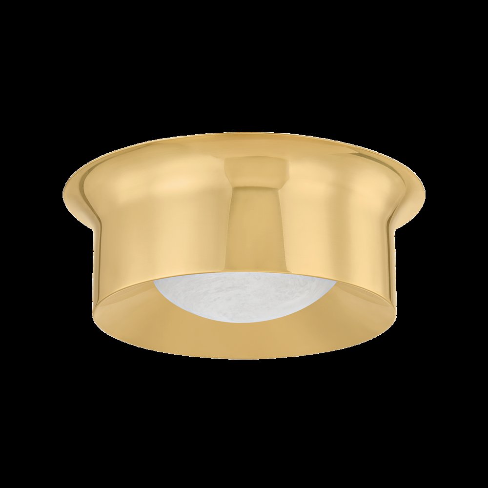 Noxon Flush Mount, Aged Brass