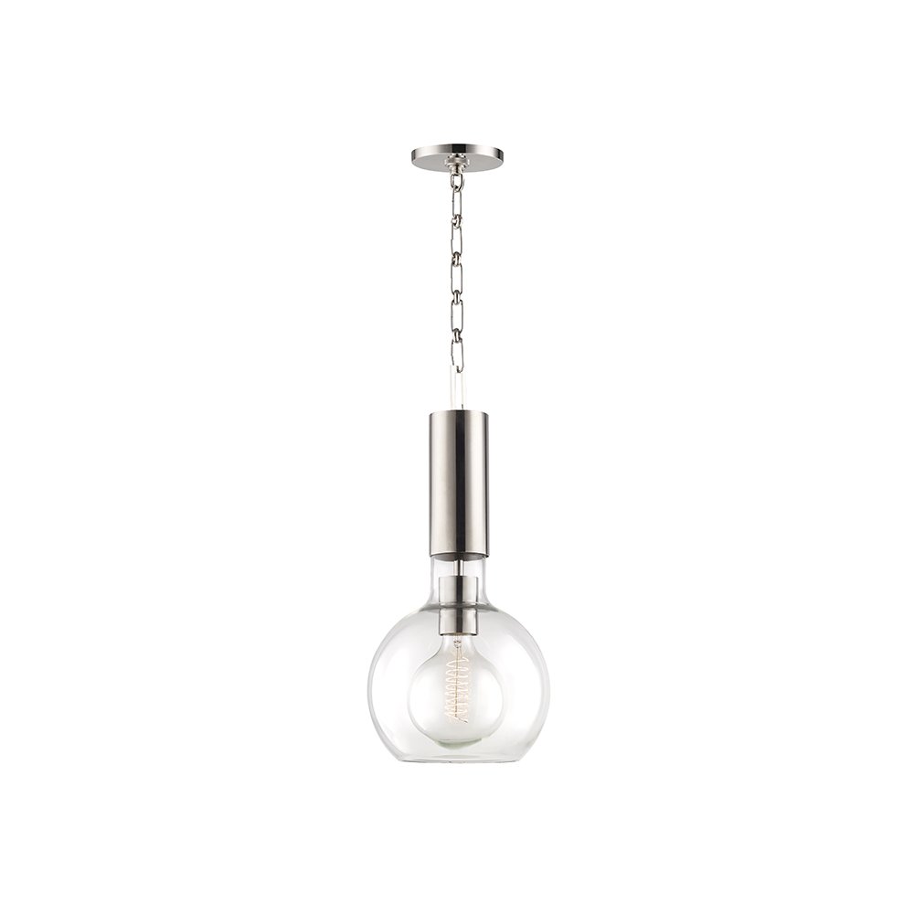 Raleigh Pendant, Polished Nickel