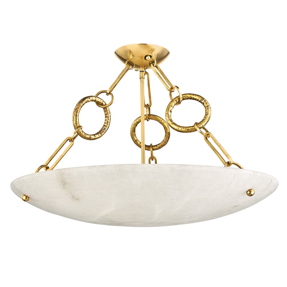 Yadira Semi Flush, Vintage Brass
