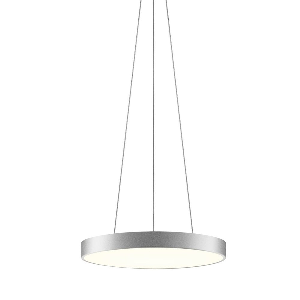 Pi Pendant, Bright Satin Aluminum
