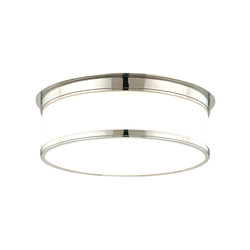 Geneva Flush Mount, Polished Nickel