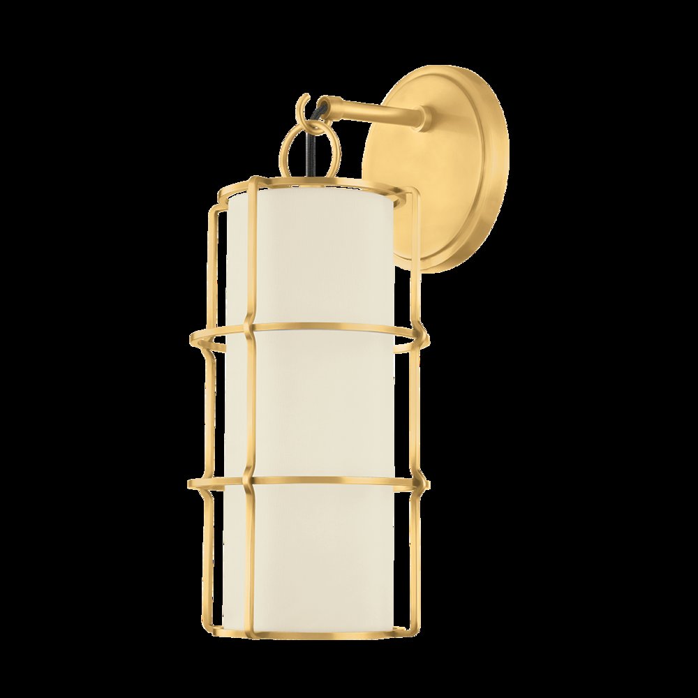 Sovereign Wall Sconce, Aged Brass