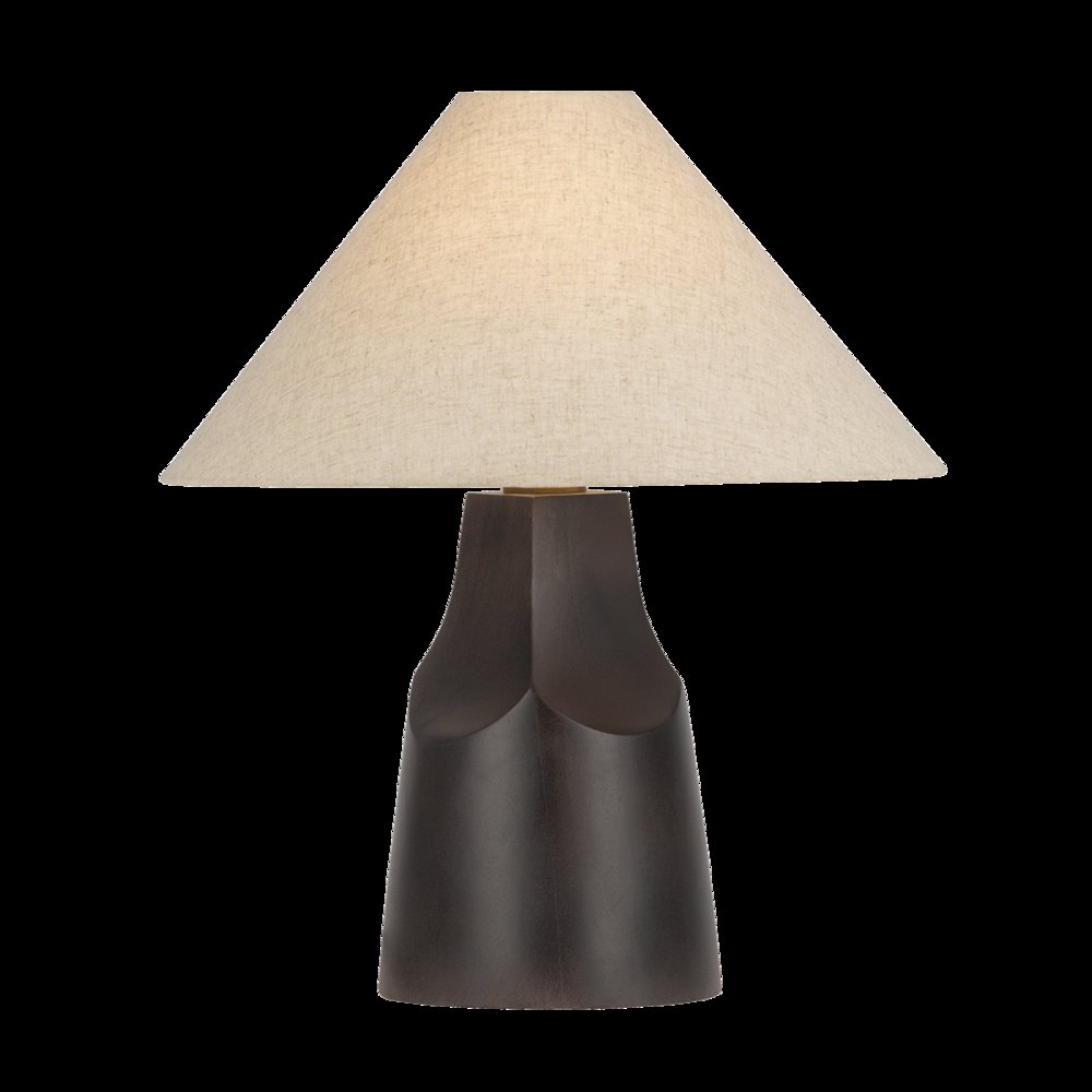Hewn Table Lamp, Patina Brass