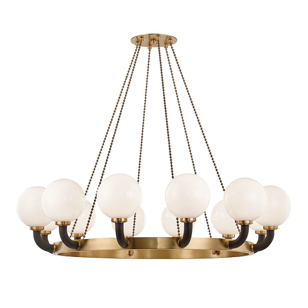 Werner Chandelier, Aged Brass