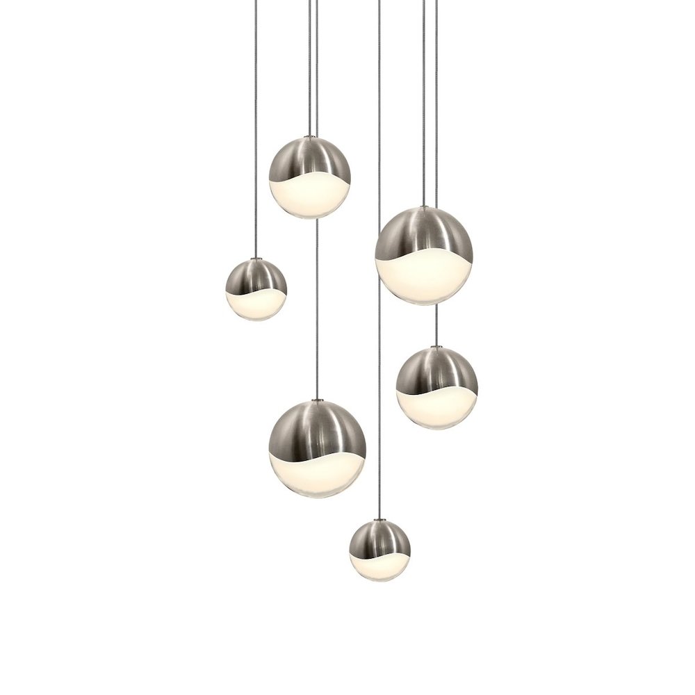 Grapes Pendant, Satin Nickel
