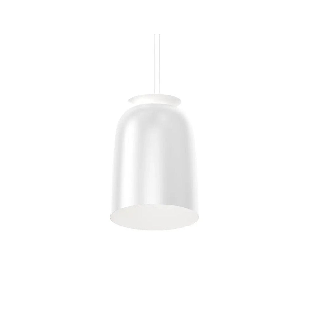 Belle Flare Pendant, Satin White