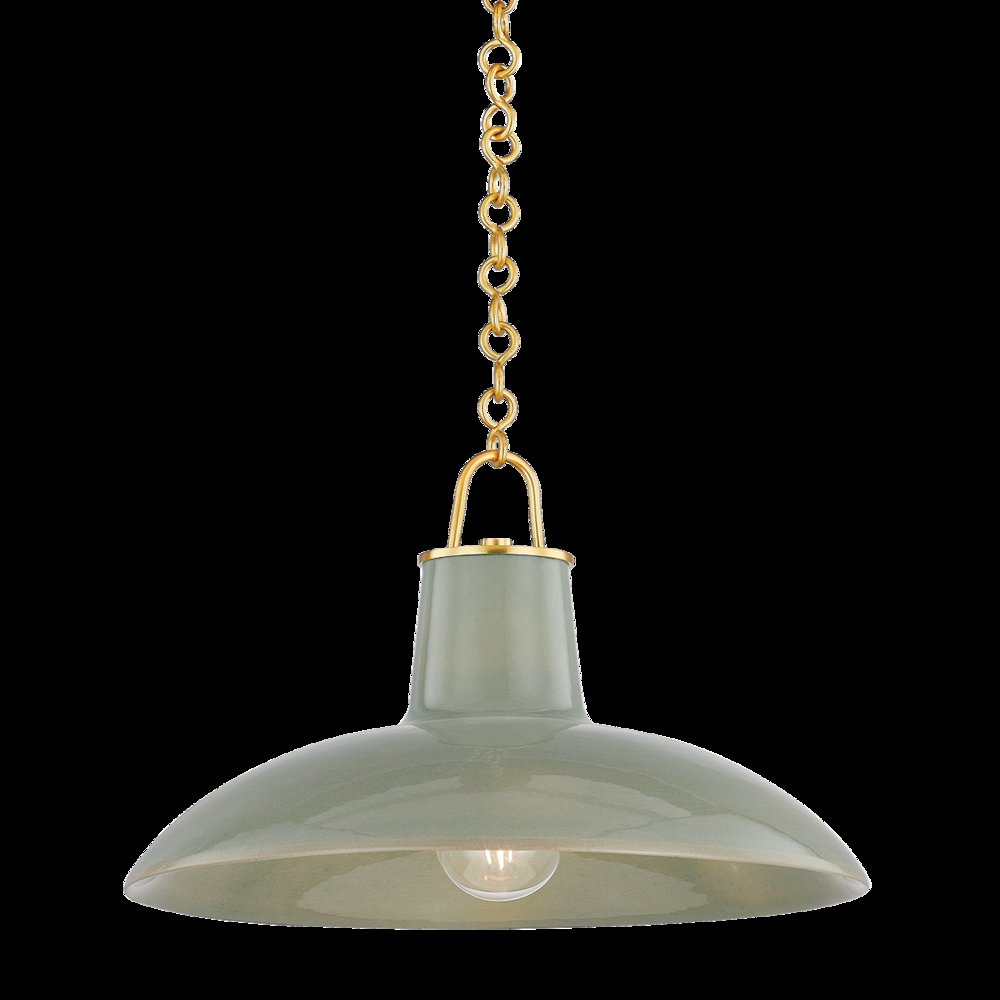 Pottersville Pendant, Aged Brass