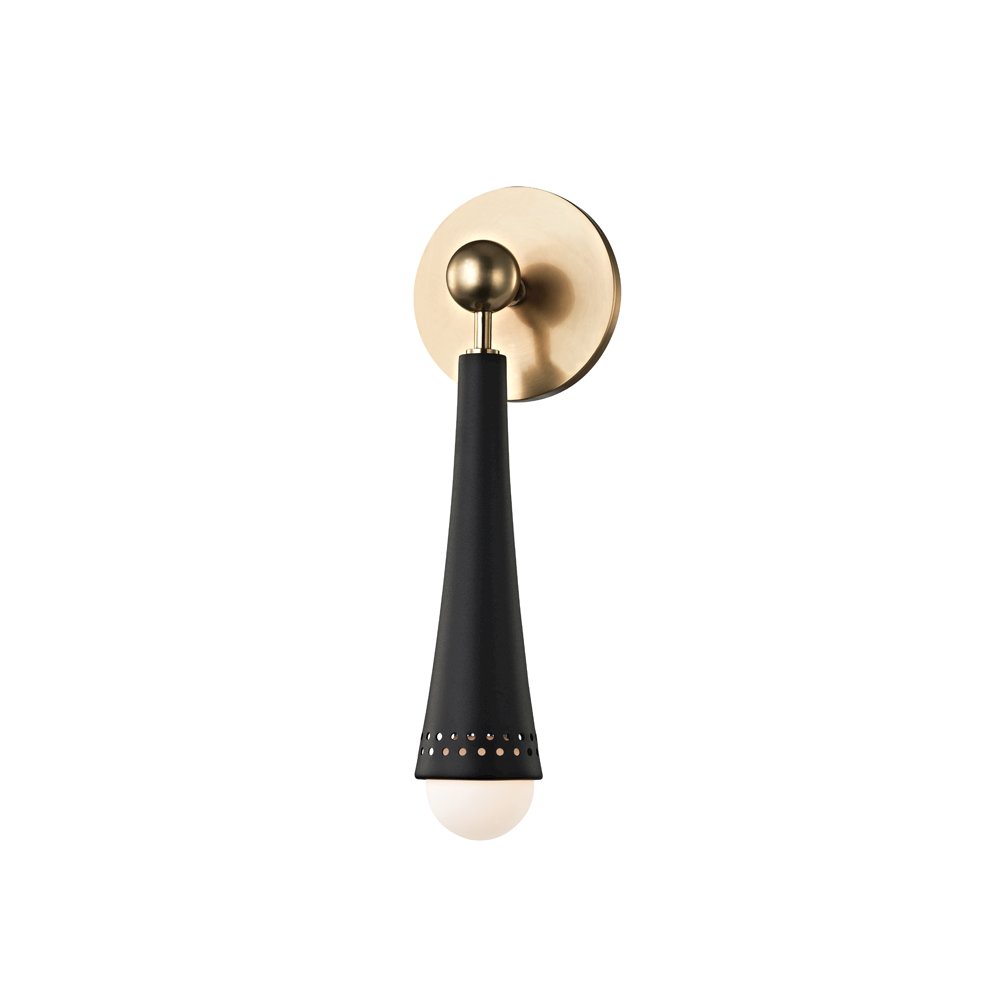 Tupelo Wall Sconce, Aged Brass