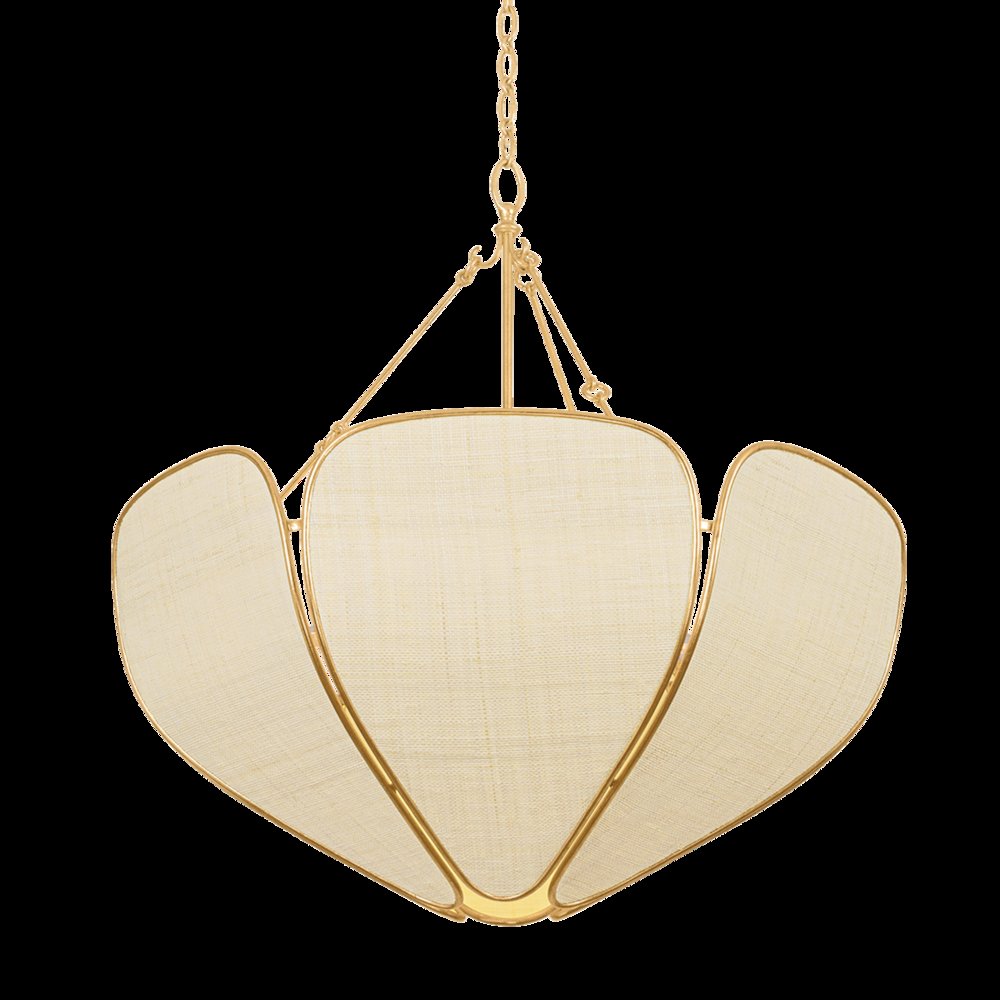 Bayville Pendant, Vintage Gold Leaf