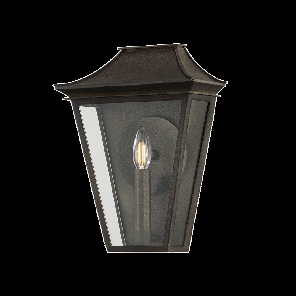 Tehama Exterior Wall Sconce, French Iron