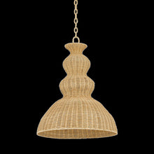 Mayla Pendant, Aged Brass