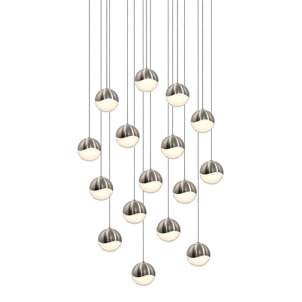 Grapes Pendant, Satin Nickel