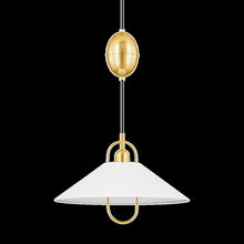Mariel Pendant, Aged Brass