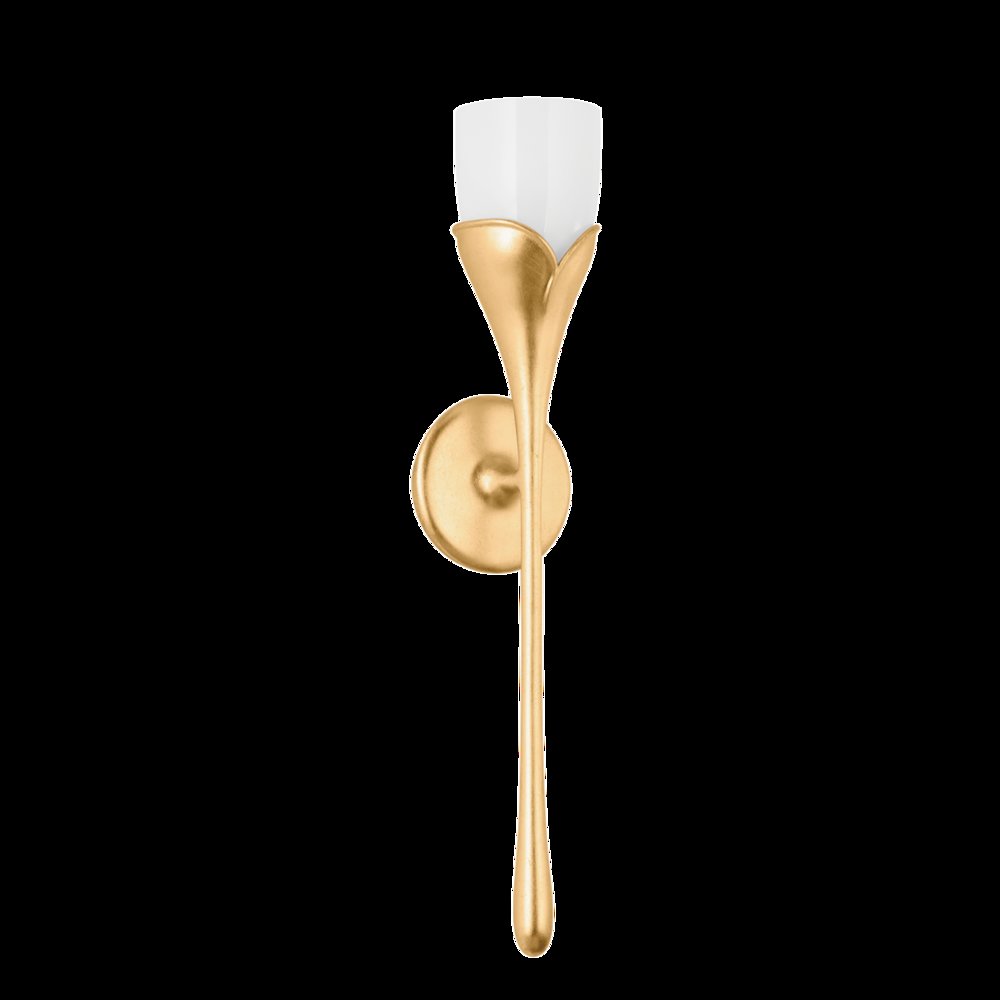 Bellerose Wall Sconce, Vintage Gold Leaf