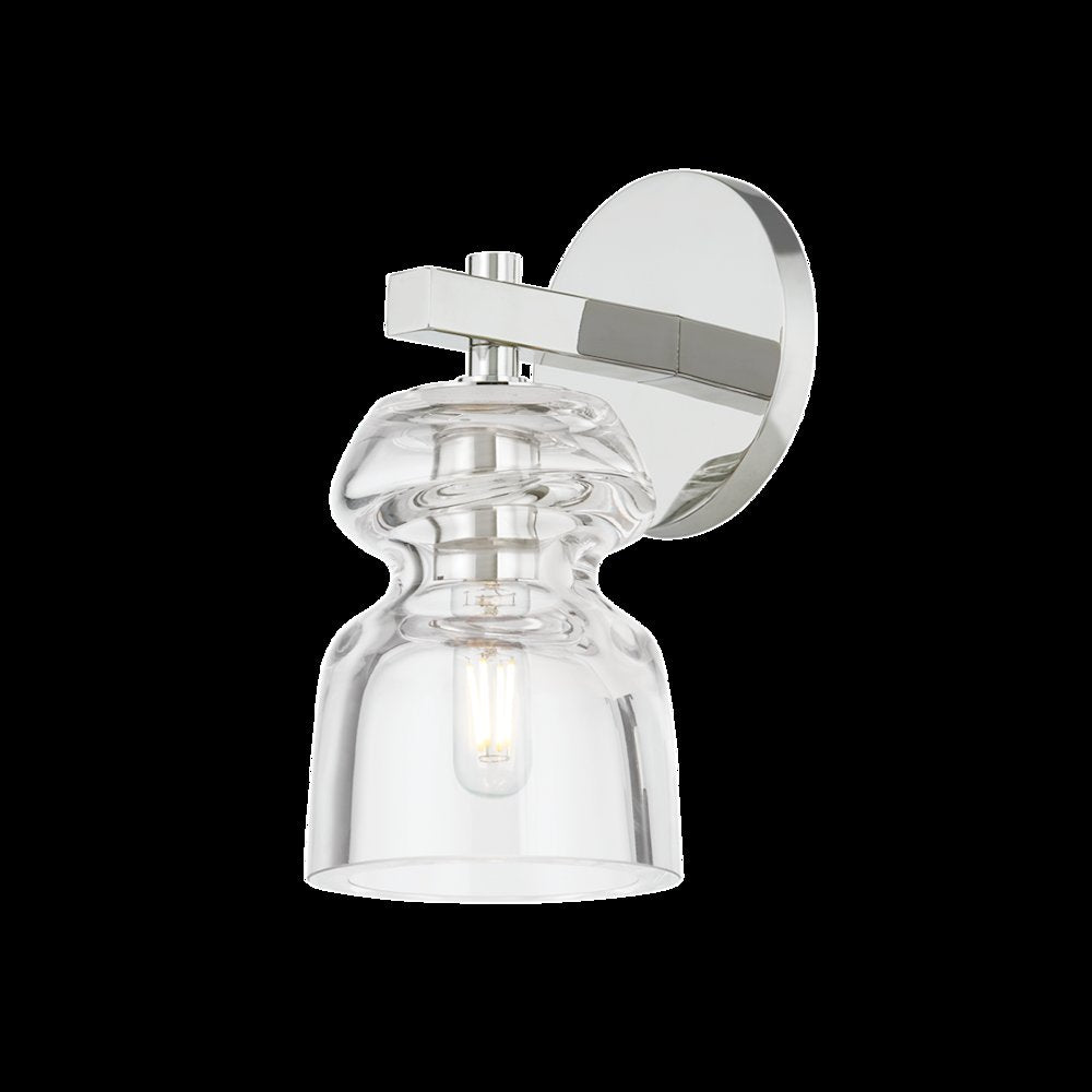 Trey Wall Sconce, Polished Nickel