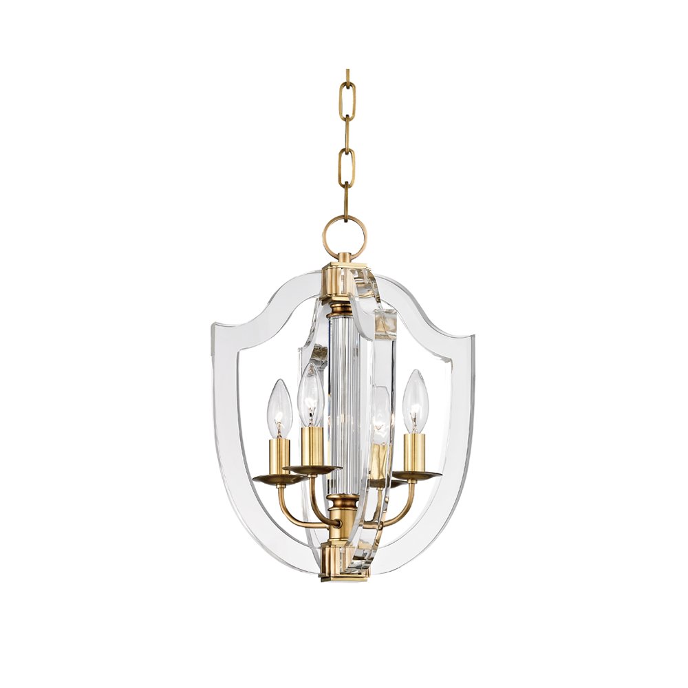 Arietta Pendant, Aged Brass