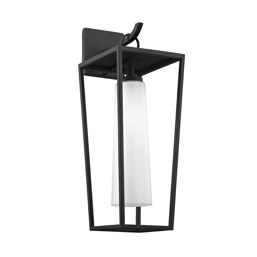 Mission Beach Exterior Wall Sconce, Texture Black
