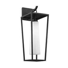 Mission Beach Exterior Wall Sconce, Texture Black