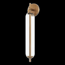 Blaze Exterior Wall Sconce, Patina Brass
