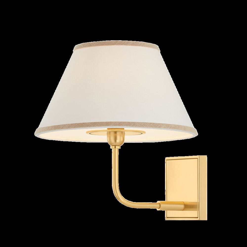 Durland Wall Sconce, Aged Brass