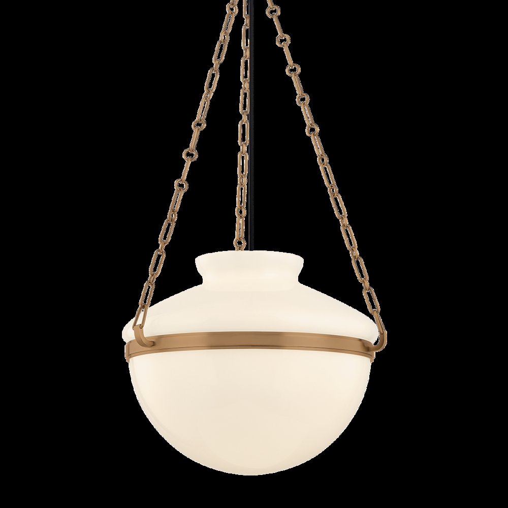 Paradigm Pendant, Patina Brass