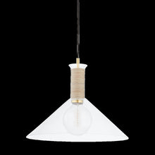 Besa Pendant, Aged Brass