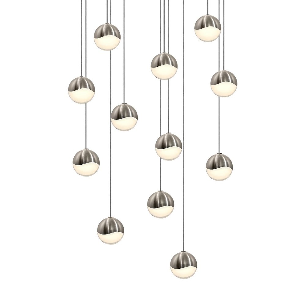 Grapes Pendant, Satin Nickel