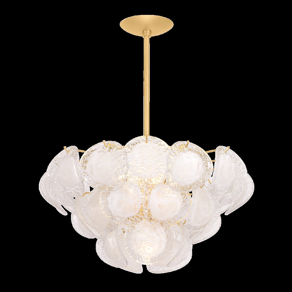 Cedar Hill Chandelier, Vintage Gold Leaf