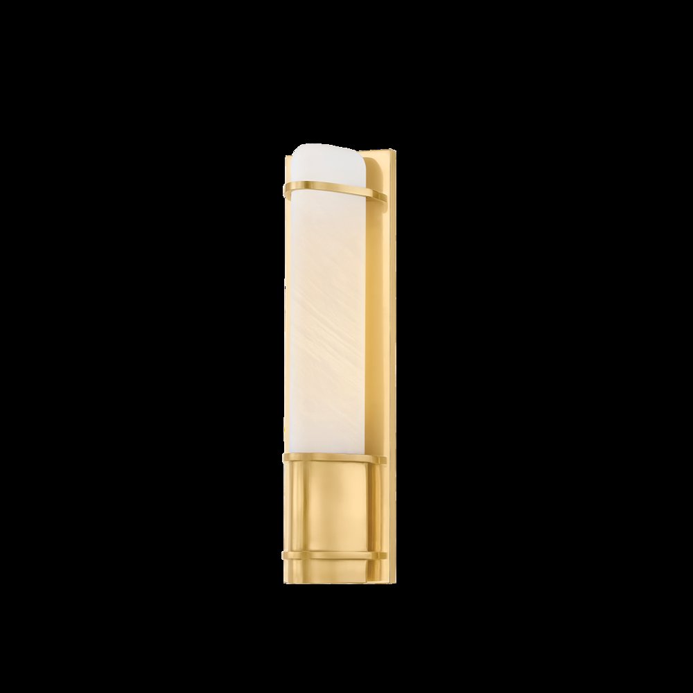 Tottenville Wall Sconce, Aged Brass