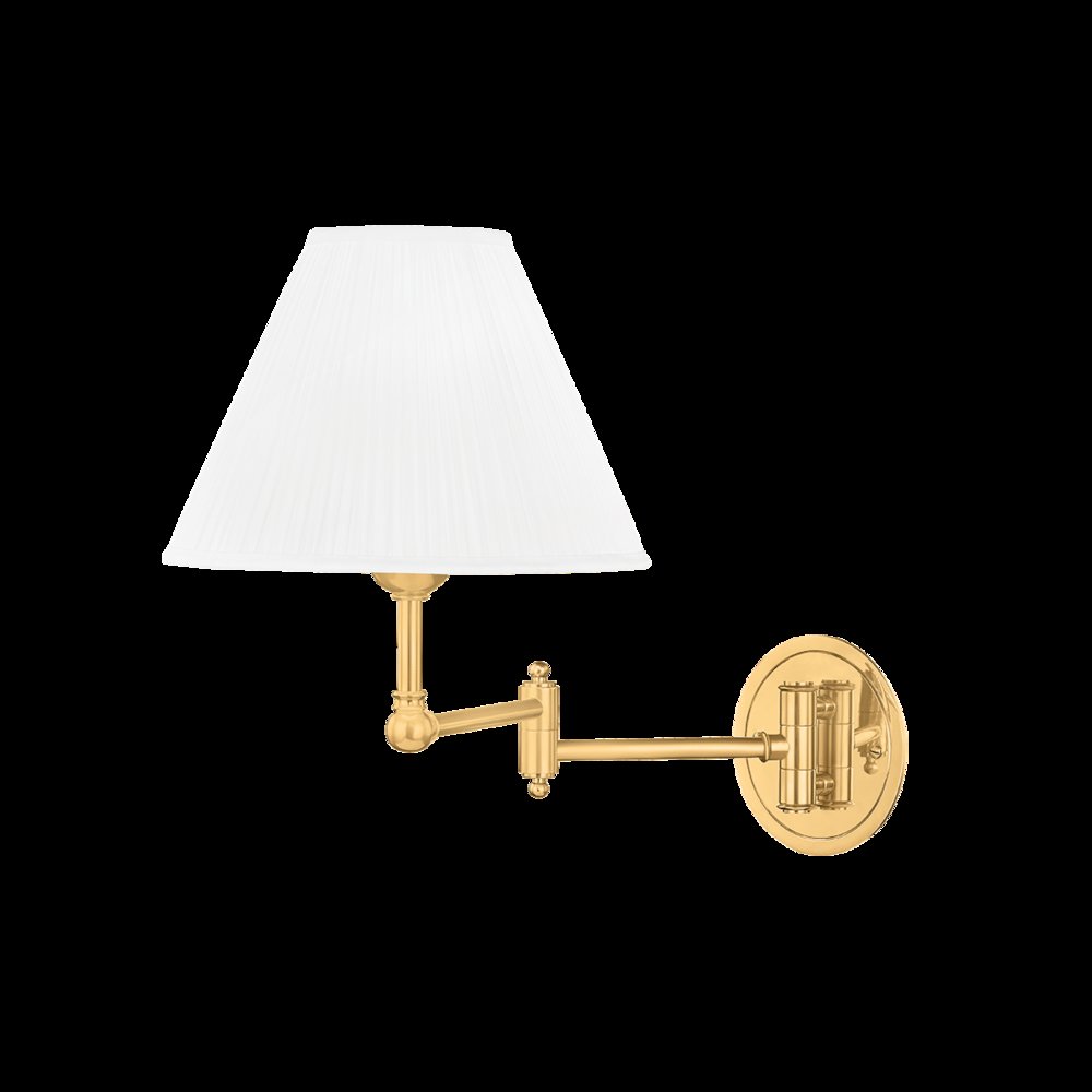 Signature No.1 Wall Sconce, Aged Brass