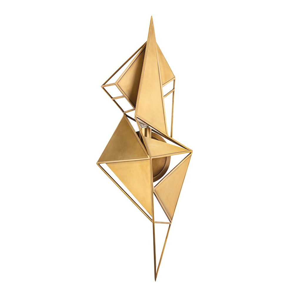 Freesia Wall Sconce, Vintage Brass