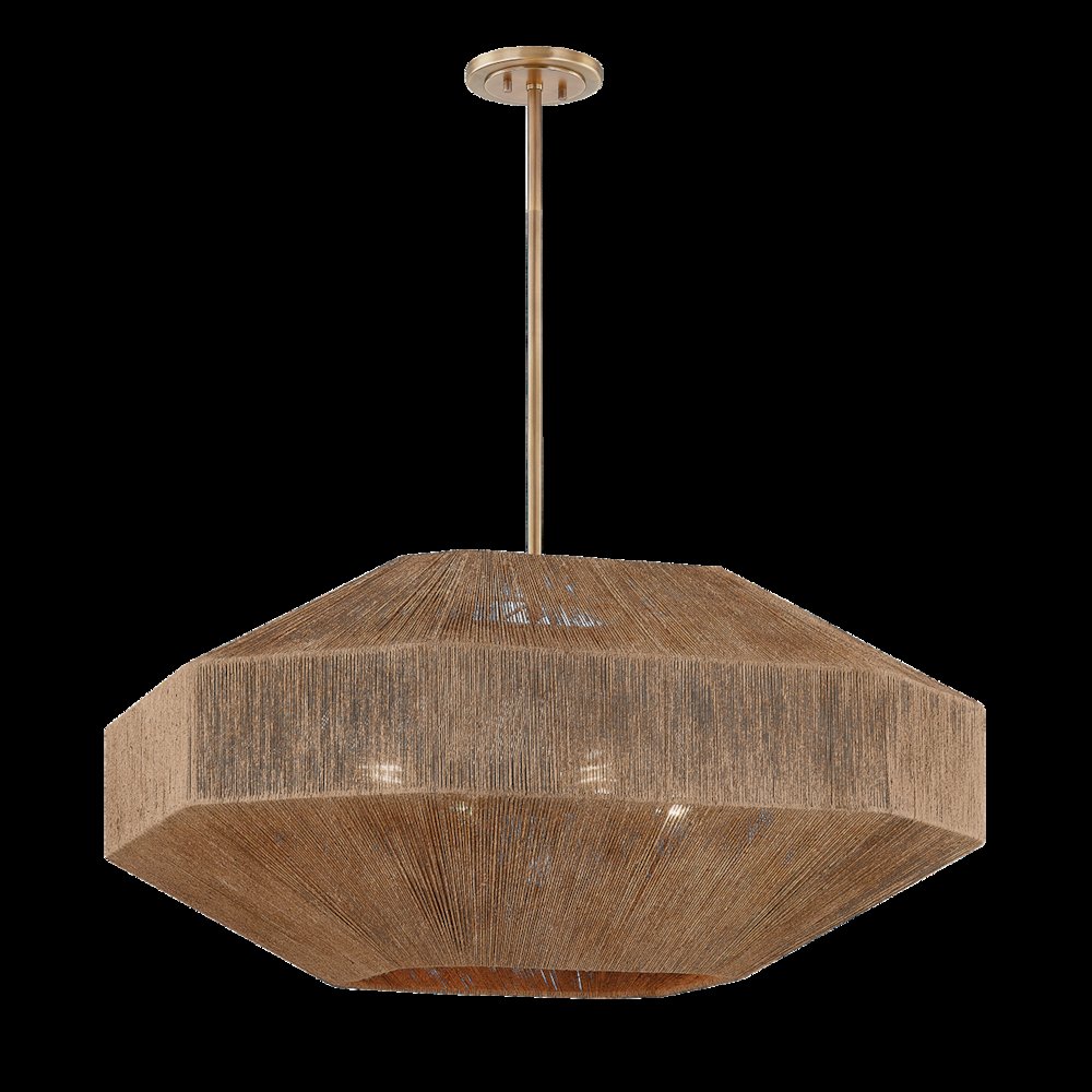 Laken Chandelier, Patina Brass