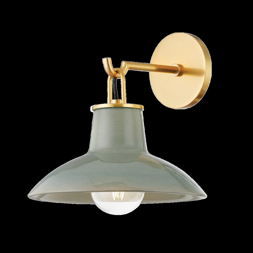 Pottersville Wall Sconce, Aged Brass