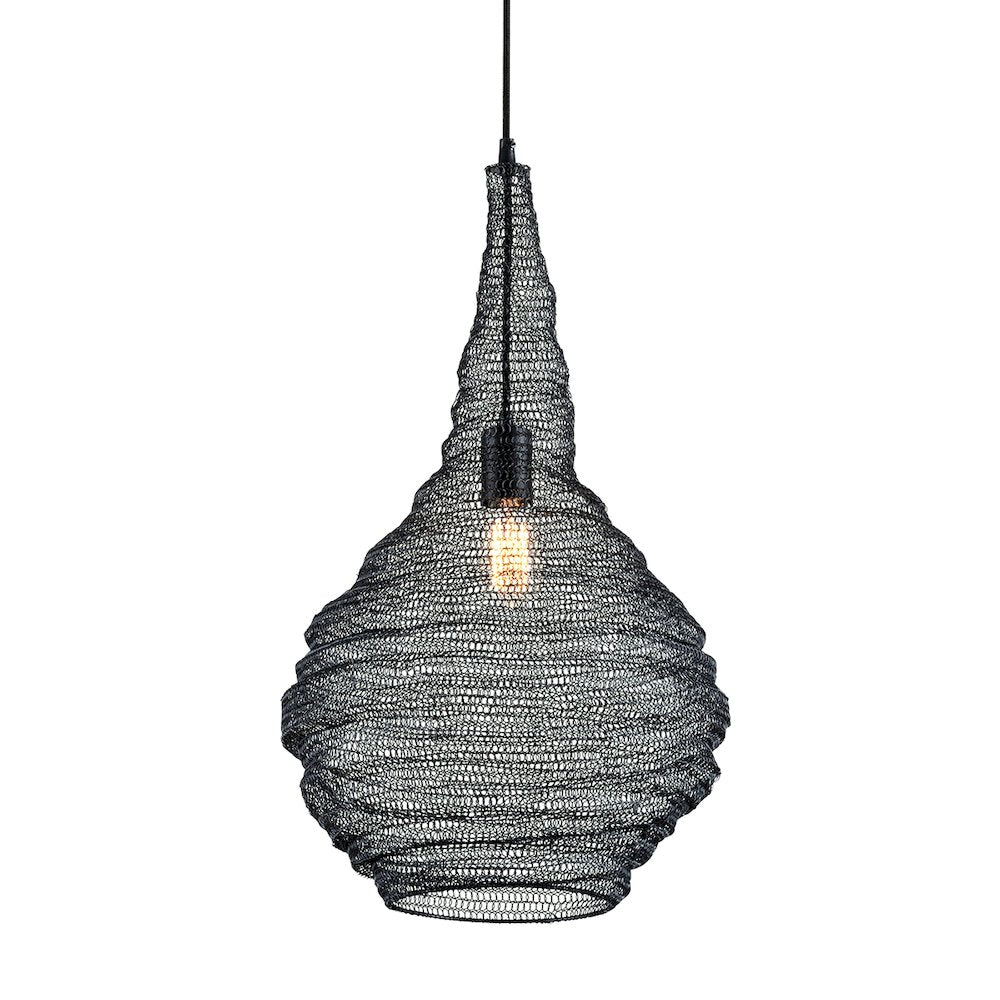 Wabi Sabi Pendant, Soft Black