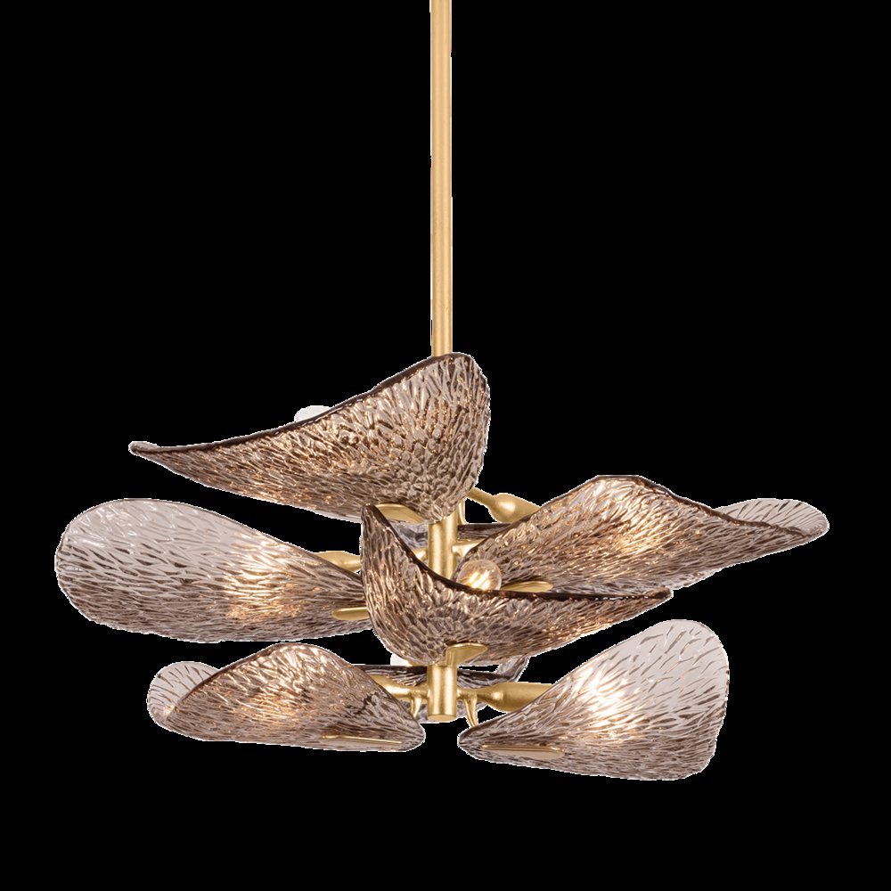 Cardiff Semi Flush, Vintage Gold Leaf