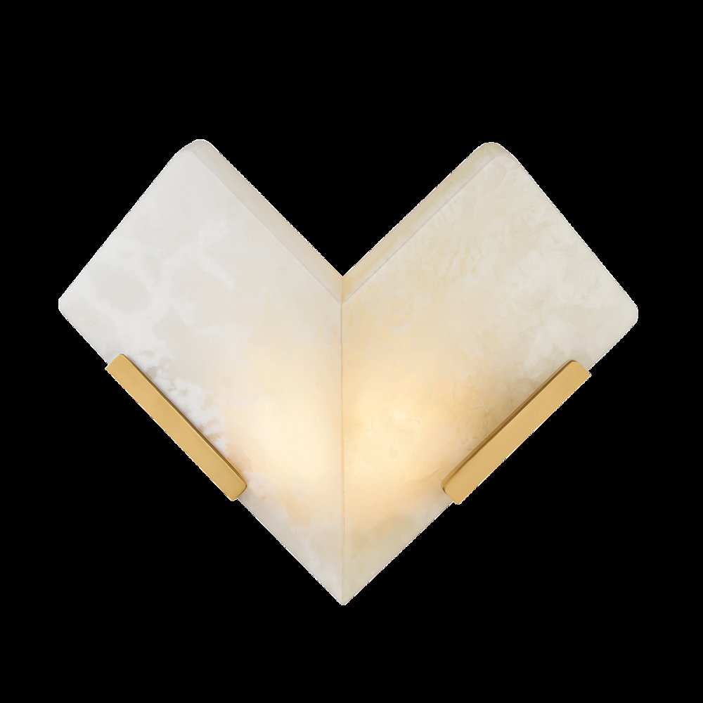 Geo Wall Sconce, Vintage Brass