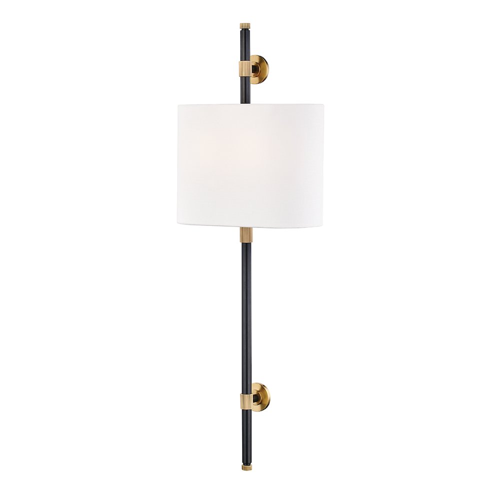 Bowery Wall Sconce, Aged Brass, Old Bronze