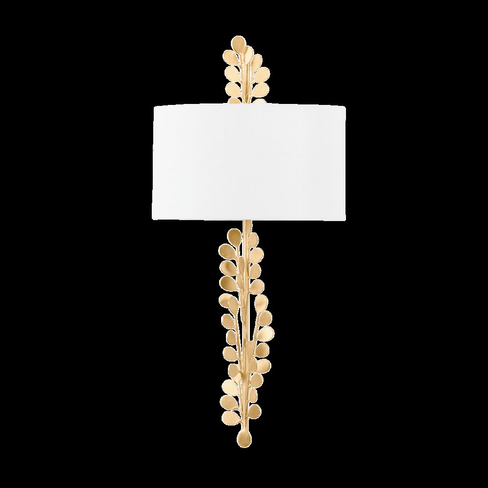 Adrienne Wall Sconce, Vintage Gold Leaf