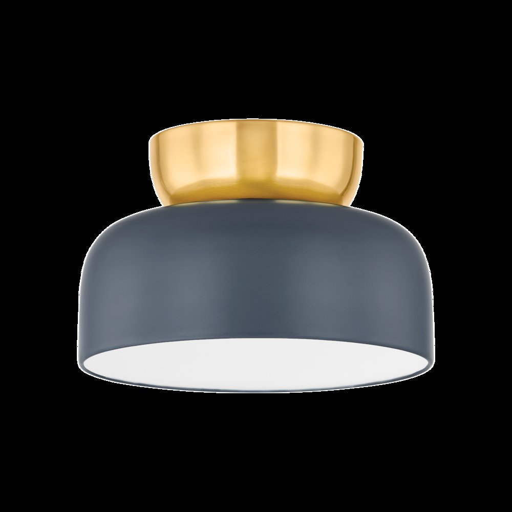 Batya Flush Mount, Aged Brass