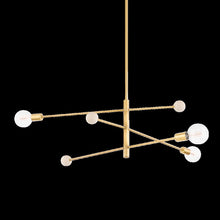 Slater Chandelier, Aged Brass
