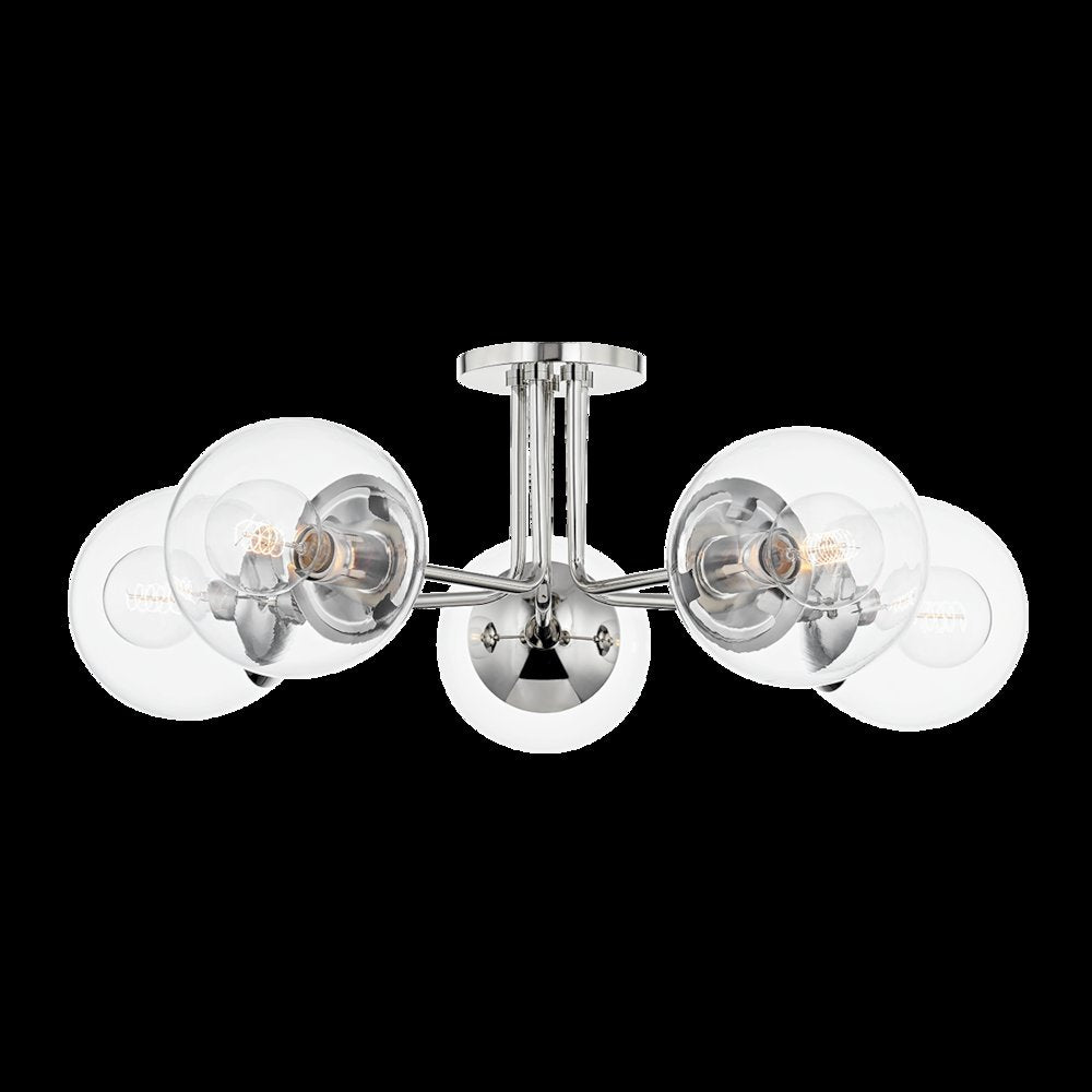 Meadow Semi Flush, Polished Nickel