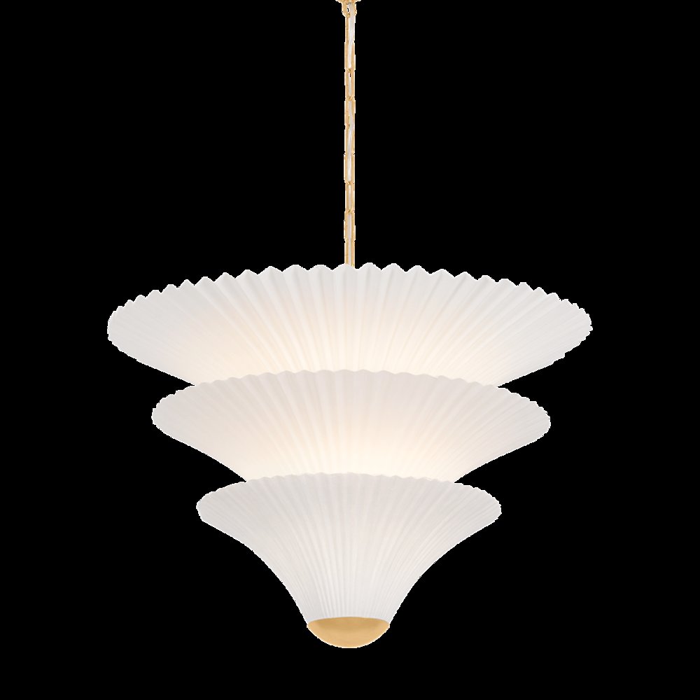 Belluno Chandelier, Vintage Gold Leaf