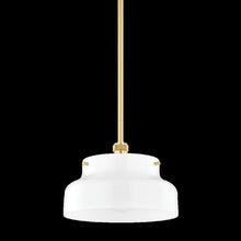 Luella Pendant, Aged Brass