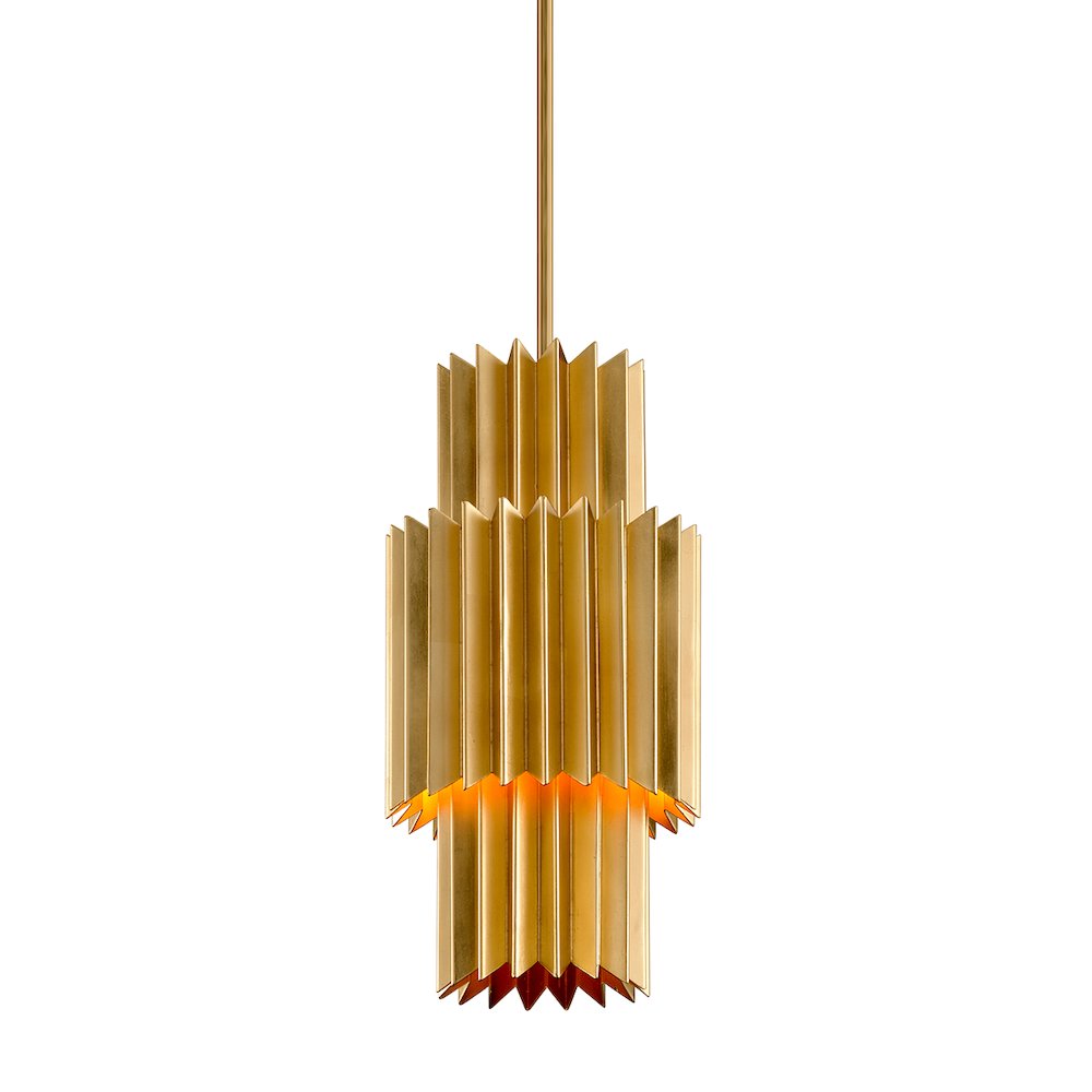 Moxy Pendant, Gold Leaf