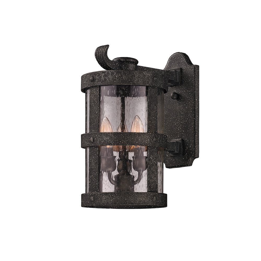 Barbosa Exterior Wall Sconce, Aged Pewter
